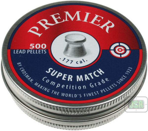 View Item Crosman Premier Super Match Flathead Pellets [.177][7.9Gr] [500 Tin][LM77]