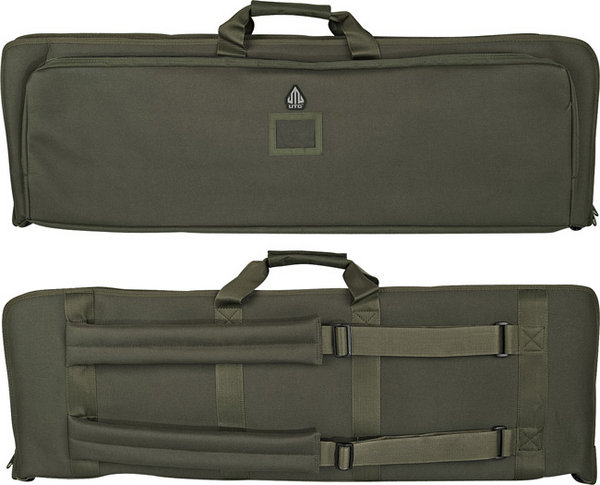View Item JSR Gun Defence Tactical DOUBLE Airgun Air Rifle Gun Case BACKPACK 42 x 14.5" PVC-MC42G