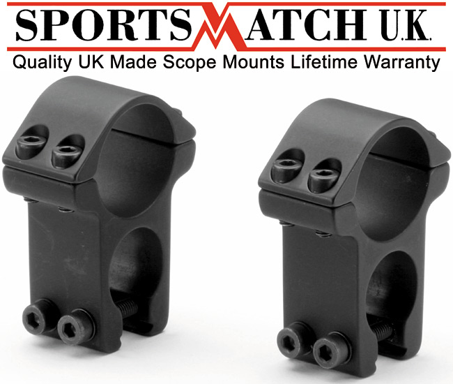 SPORTSMATCH HST46C 1" See Through Air Rifle Scope Mounts 11mm 3/8