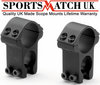 View Item Sportsmatch HST46C 2 Piece Double Clamp See-Thru 1" Mounts 40mm