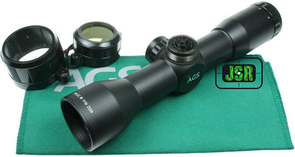View Item AGS 4x32 Mini Riflescope Mil Dot Reticule SCP-432M2
