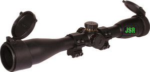 JSR 4x40 Red/Green Illum Mil Dot Riflescope With Fitted Double Clamp Mounts Preview