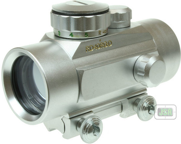 View Item JSR 40mm SuperDot Red/Green Dot Sight [SILVER]