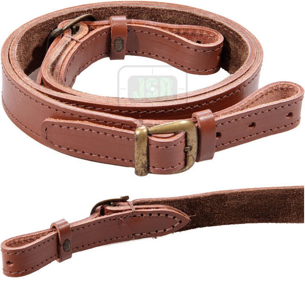 View Item Deluxe 1" Wide Italian Leather Sling With Suede Lining