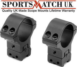 Sportsmatch ATP66 30mm Tube 2 Piece Mounts Extra High Height & Windage Adjustable Preview