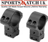 View Item Sportsmatch ATP66 30mm Tube 2 Piece Mounts Extra High Height & Windage Adjustable