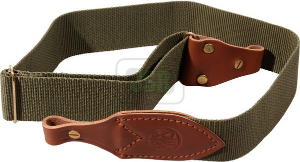 View Item RWS Green Webbing Sling With Leather Ends