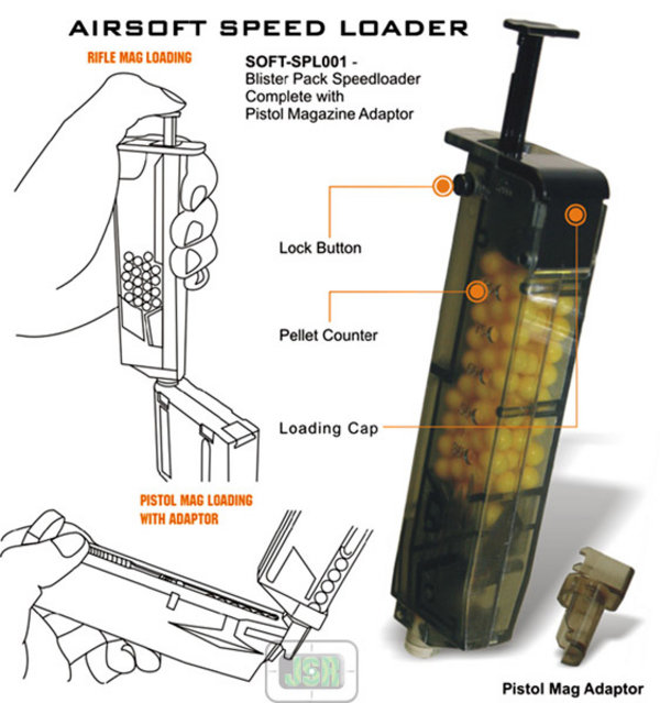 View Item UTG Soft Air Speed Loader Soft Air SPL001