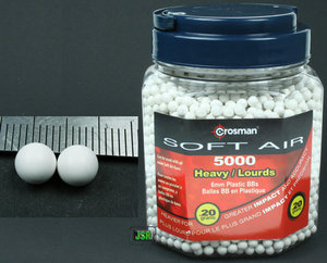 Crosman Soft Air 6mm Plastic BB .20g [White] [5000] Preview