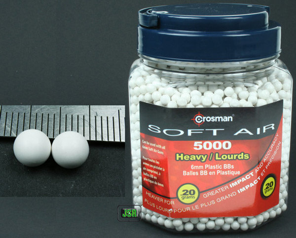 View Item Crosman Soft Air 6mm Plastic BB .20g [White] [5000]