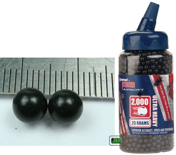 View Item Crosman Soft Air 6mm Plastic BB .25g [Black] [2000]