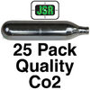 View Item JSR 12gram Airgun Co2 Cartridge [25 Pack]