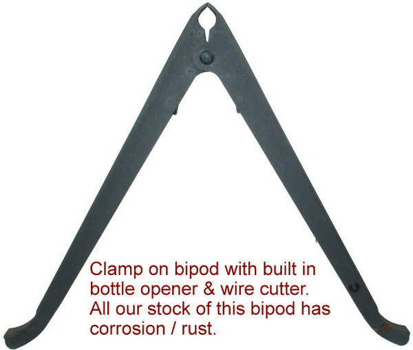 View Item Clamp-on Metal Bipod with Wire Cutter & Can Opener