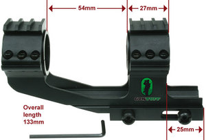 GunTuff 1 Piece 1"/30mm Mount Reach Forward WEAVER [GTM11] Preview