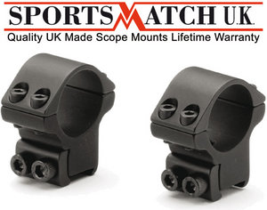 Sportsmatch 2 Piece Double Clamp 1" Mounts 45mm  [TO3C Special] Recoil Arrestor for Webley Patriot etc. Preview
