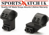 View Item Sportsmatch HETO58C 2 Piece Extended Double Clamp 1" Mounts 56mm Droop Comp