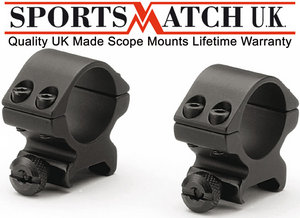 Sportsmatch TO54C 2 Piece Double Clamp 1" Mounts 50mm Weaver / Picatinny Preview