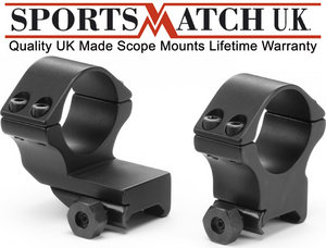 Sportsmatch HTO68C 30mm Tube 2 Piece Double Clamp Mounts Extended 56mm Weaver / Picatinny Preview