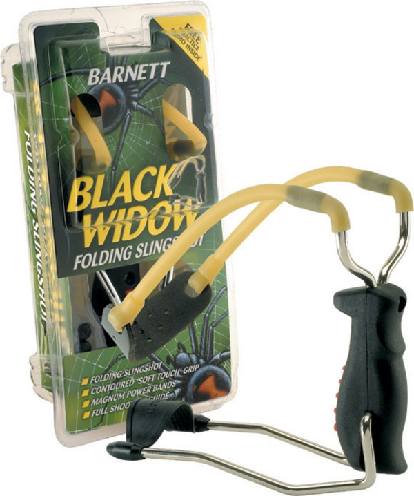 View Item Barnett Black Widow Slingshot Catapult [Free Practice Ammo included]
