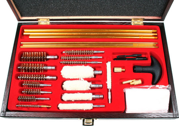 View Item JSR Air Rifle Pistol Shotgun Cleaning Kit In Wood Box