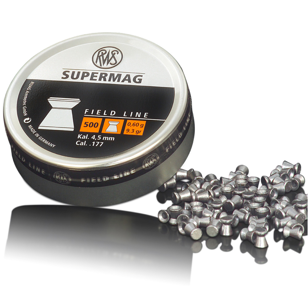 RWS SUPERMAG Heavy Weight .177 Air Rifle Gun Magnum Pellets 500 9.3gr