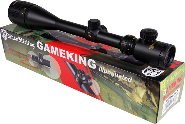 View Item Nikko Stirling Gameking 6-24x50 PX ADJ Illuminated Mil Dot Riflescope NGKI62450AO