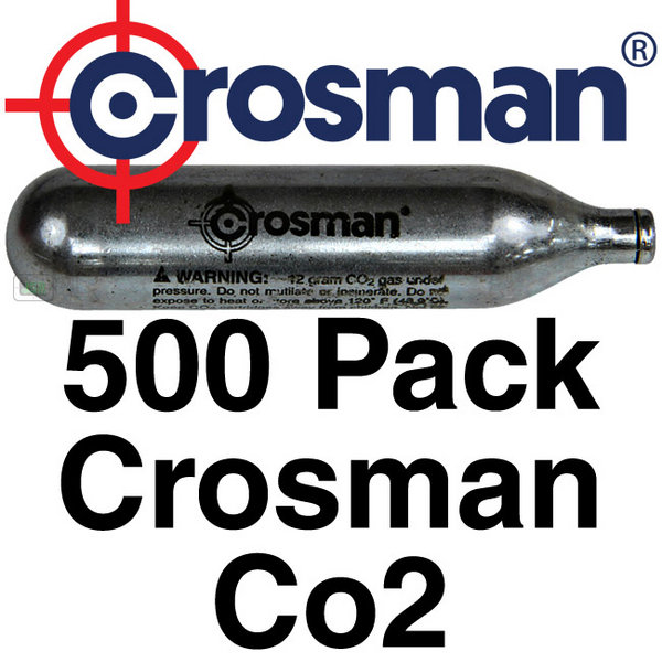 View Item Crosman 12gram Co2 Cartridge With SC Lubricant [Approx. 500 Pack]