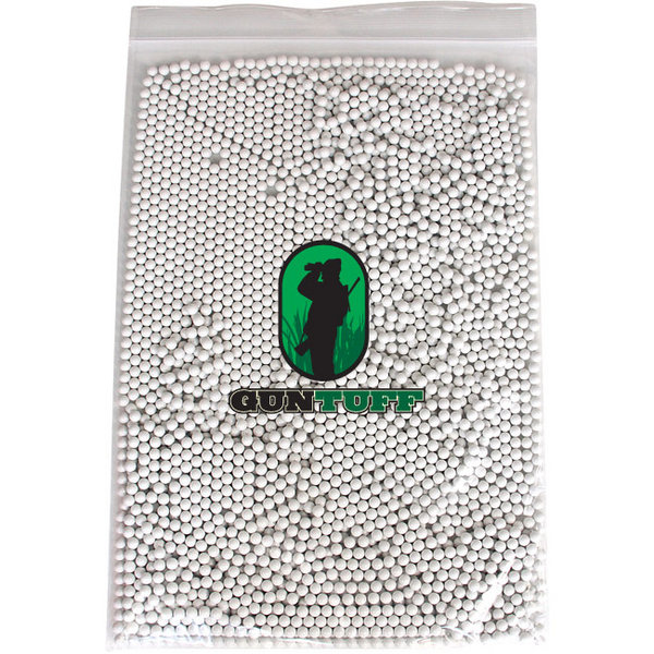 View Item GunTuff .2g Precision Ground Soft Air Plastic BB 3000 Pack [White]