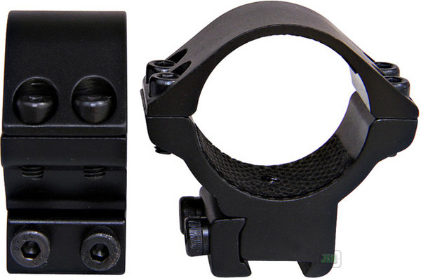 View Item Nikko Stirling 2 Piece Mounts 30mm [Low]  11mm 3/8" Dovetail NM3038M