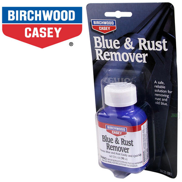 View Item Birchwood Casey Blue & Rust Remover 3 fl oz 90ml Plastic Bottle 16125