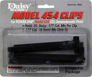 Daisy 454 BB Spare Magazines Clips [3 Pack] #9954 Preview