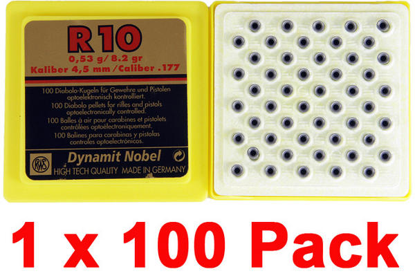 View Item RWS R10 Match Pellets 8.2 Gr Air Rifle [4.50mm] [1 x 100 Pack]