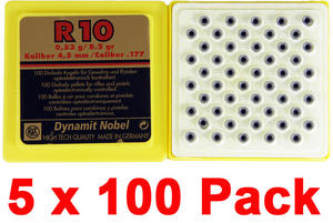 RWS R10 Match Pellets 8.2 Gr Air Rifle [4.50mm] [5 x 100 Pack] 213 52 64/4.50 Preview