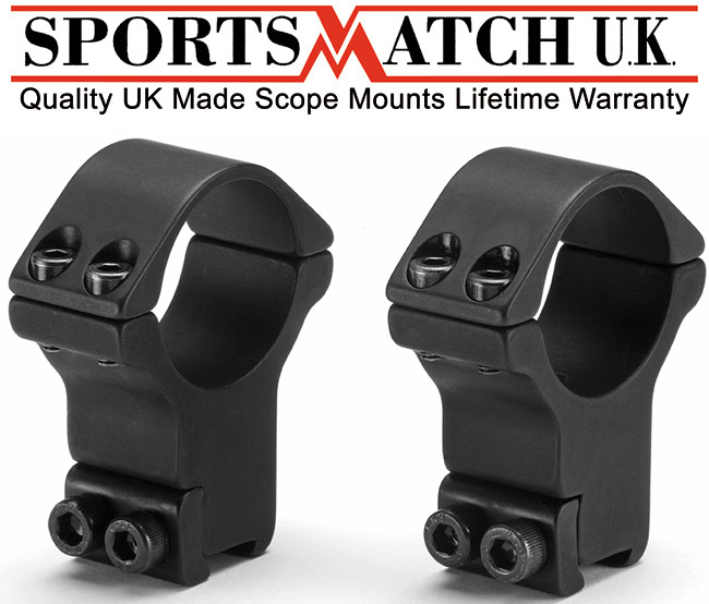 SPORTSMATCH HTO71C 30mm Extra High Rifle Scope Mounts HT071C 11mm 3/8
