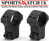 View Item Sportsmatch HTO71C 30mm Tube 2 Piece Double Clamp Mounts Extra High