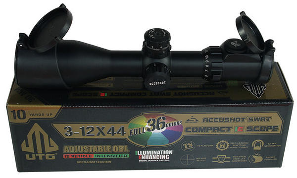 View Item Leapers SWAT 3-12x44 COMPACT IR  Mil Dot 30mm Side Focus Riflescope 36 Colour SCP3-UM312AOIEW