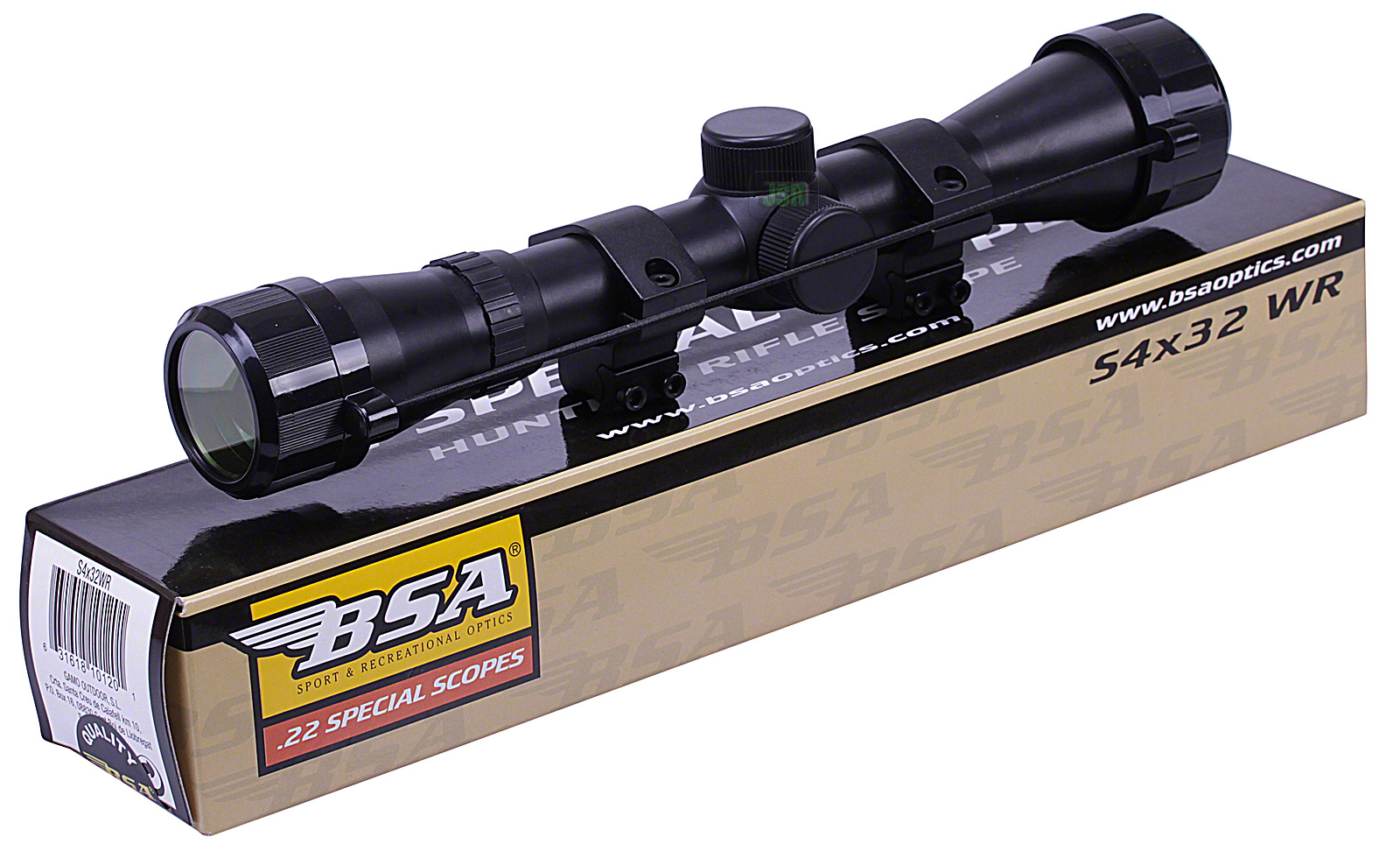 BSA WR 4x32 TELESCOPIC Air Gun Rifle SCOPE Sight + 11mm 3/8" Mounts eBay