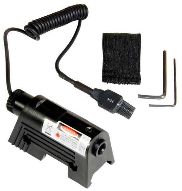 View Item GunTuff Co2 Gun / Soft Air / Paintball Laser Sight - Weaver / RIS / Picatinny Fitting