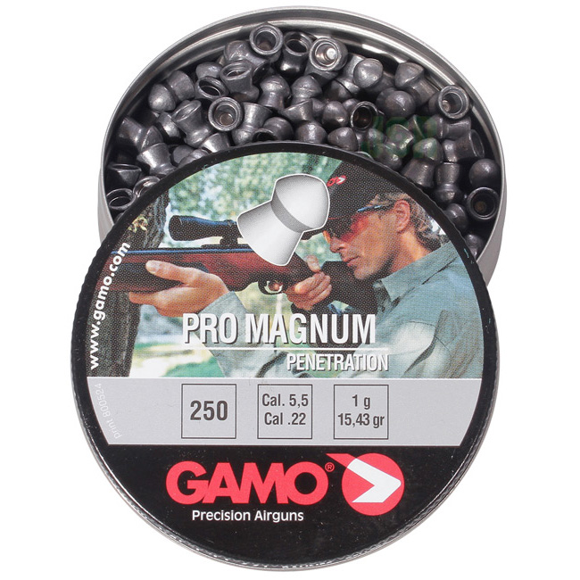 Gamo Pro Magnum Pointed PELLETS .22 250 Tin Airgun Air Rifle Pistol