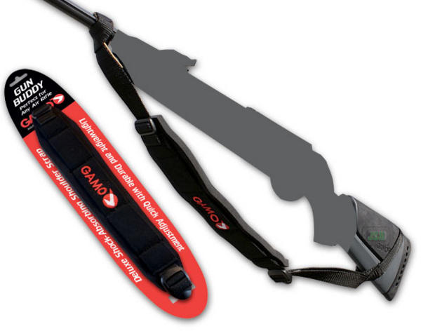View Item Gamo Gun Buddy Rifle Sling - Black Nylon - No Swivels Required