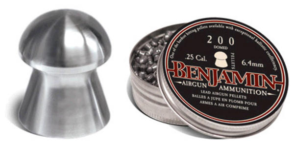 View Item Benjamin Domed Pellets [.25 6.4mm] [200 Tin] BD225
