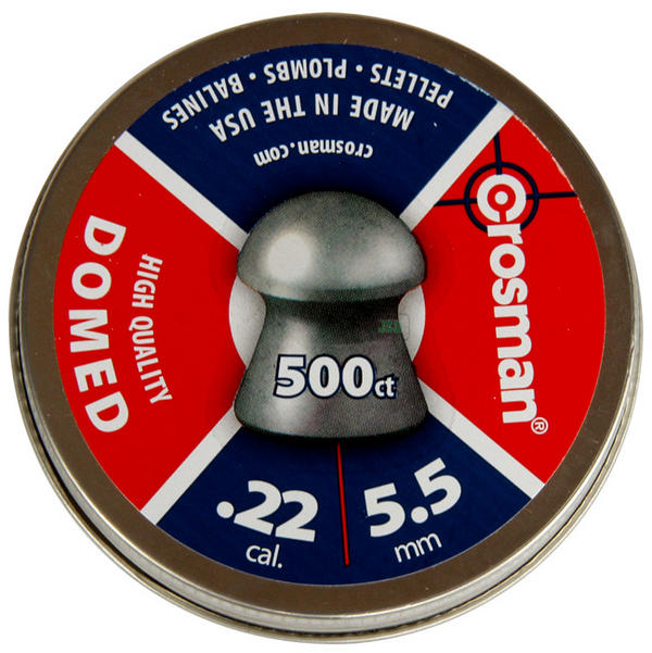 View Item Crosman Domed Pellets [.22][14.3gr] [500 Tin] 11243