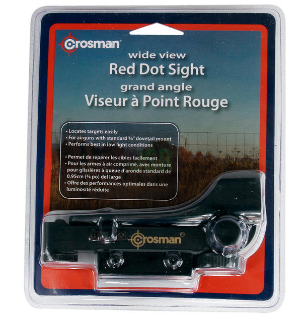 View Item Crosman Air Rifle / Pistol Red Dot Sight (11mm Dovetails) 0290RD