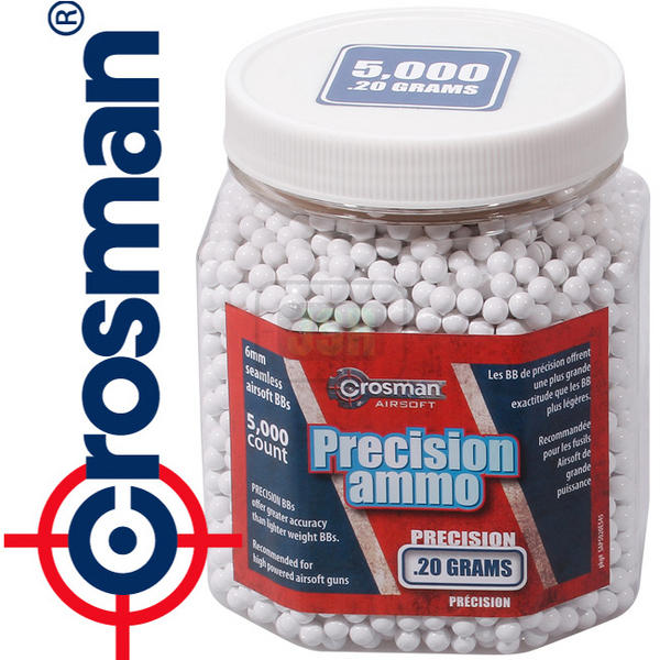 View Item Crosman Soft Air 6mm Plastic BB .20g [White] [5000] SAP5020