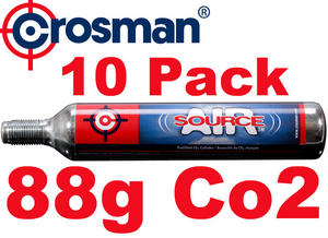 10 Pack Crosman Airsource 88Gram Co2 Paintball / Airgun Preview