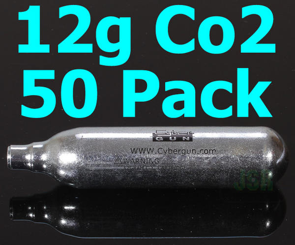 View Item CyberGUN 12g Co2 Capsule [50 Pack]