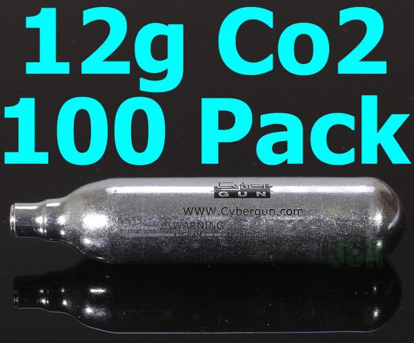 View Item CyberGUN 12g Co2 Capsule [100 Pack]