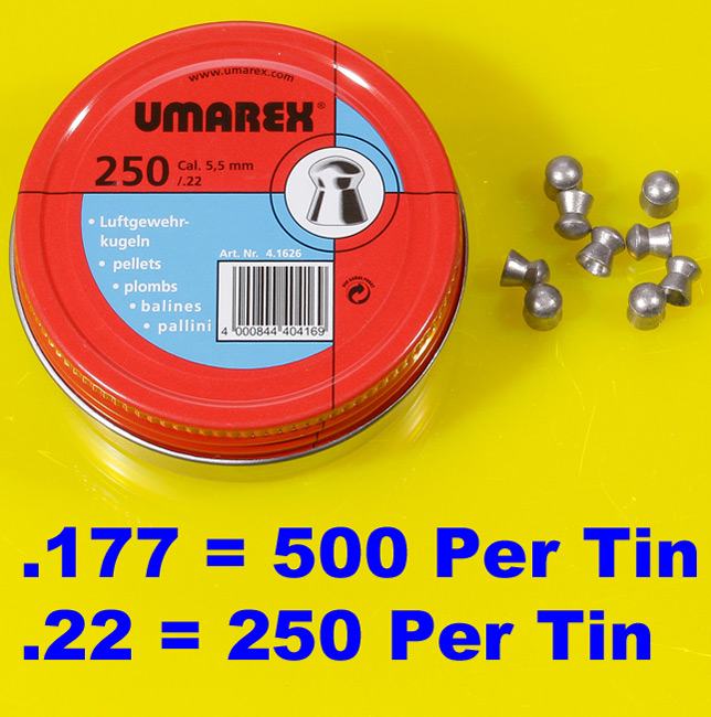 Umarex DOMED SMOOTH .177 .22 PELLETS Air Gun Rifle Pistol Airgun Ammo