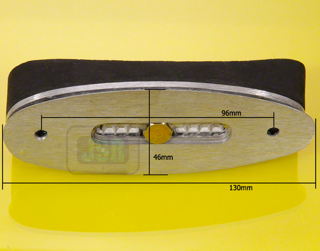 Bisley Adjustable Rubber RECOIL BUTT PAD Stock Shoulder Rifle Buttplate