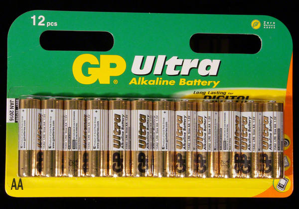 View Item GP Ultra 12 Pack AA Alkaline Batteries LR6